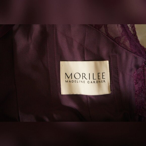 💜 Morilee Madeline Gardner Style 714 Bridesmaid/Formal Gown - US 12 - Eggplant - Picture 7 of 12